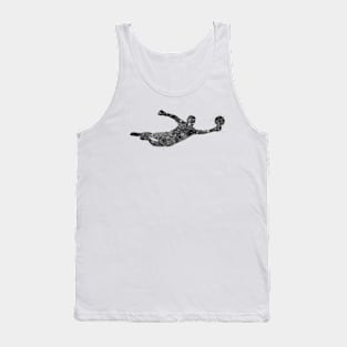 Goalkeeper black and white Tank Top